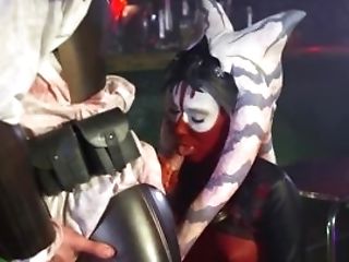This Hot Honey Is Being Fucked Bu One Stud At Costume Play Soiree