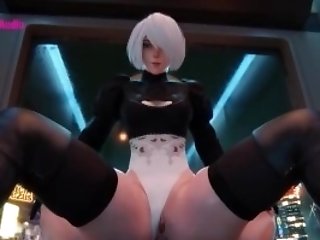 2b Anal Invasion Cowgirl (nier Automata Three Dimensional Animation With Sound)