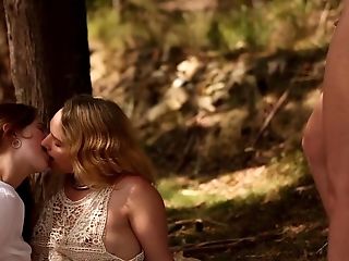 Outdoors Vid Of Lezzie Threesome With Marina Lee And Her Friends