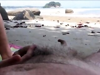 Mature Cheating Wifey On The Beach