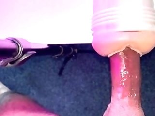 Dribbling Humid Fleshlight Gets Fucked By A Big Uncircumcised Dick - Thickest & Greatest Jizz Shot On Snatch