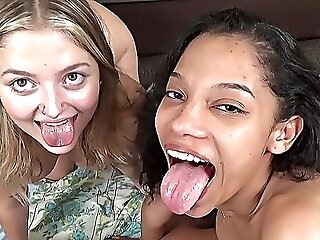 Nude Bitches Share Intimate Interracial Ffm On A Big Dick