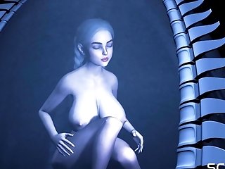 Hot Alien Romp In A Dark Cave With A Horny Youthful Blonde