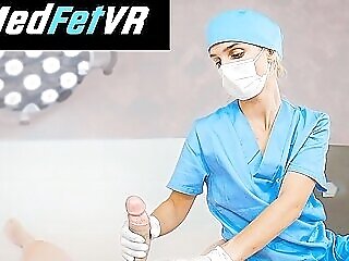 Teenage Nurse Masturbates Off Patient In Scrubs And Gloves